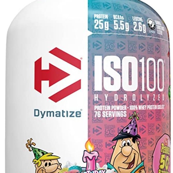 ISO100 DYMATIZE 5LBS BIRTHDAY CAKE PEBBLEES