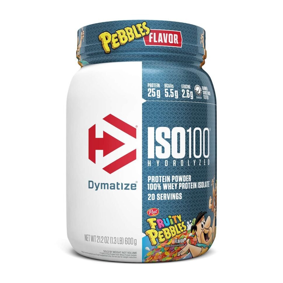 ISO100 FRUITY PEBBLES DYMATIZE 2LBS  X 20 SERVICIOS