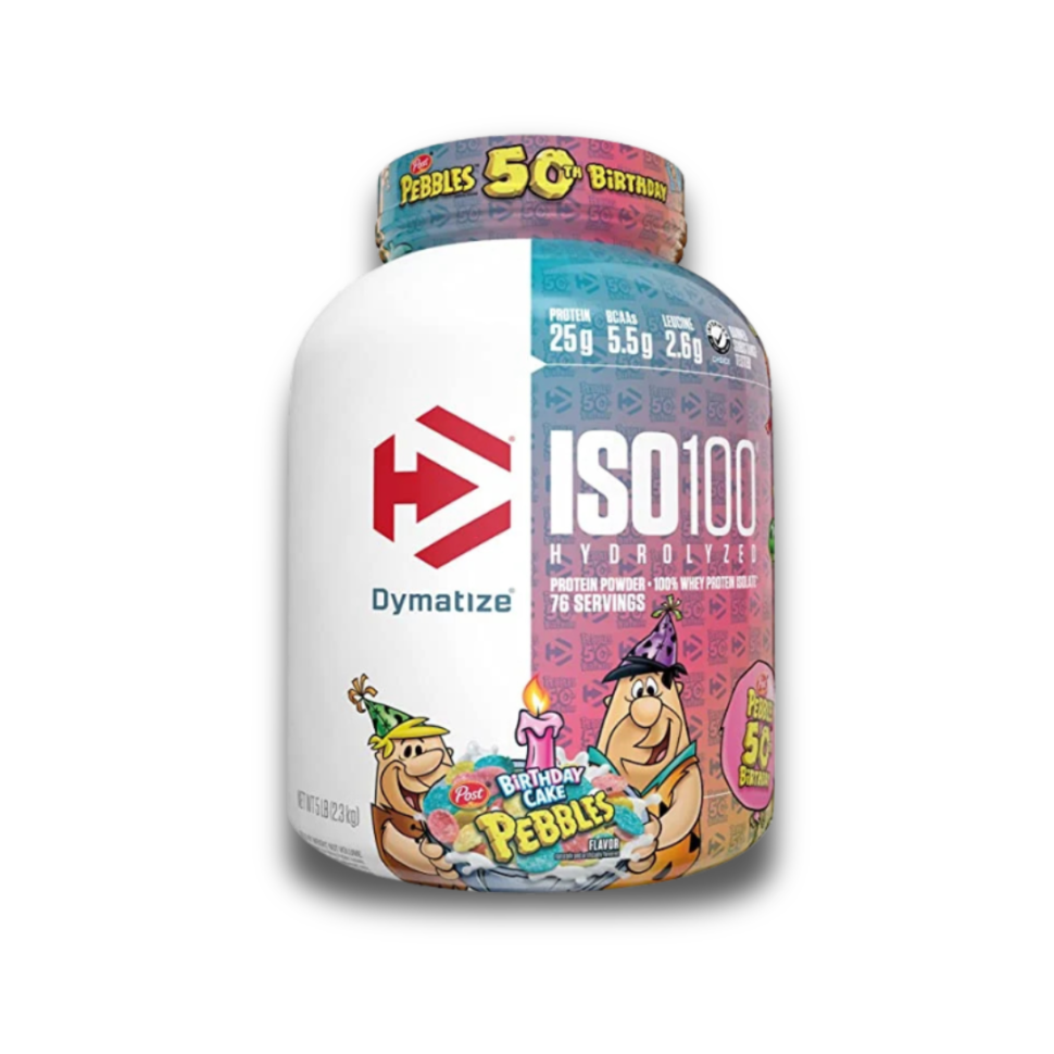 DYMATIZE ISO100 Birthday Cake Pebbles 5 lbs  X 71 servicios