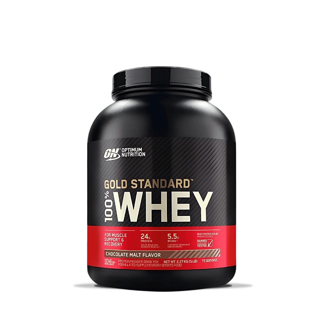 GOLD STANDARD CHOCOLATE MALT FLAVOR 100% WHEY  5 LB