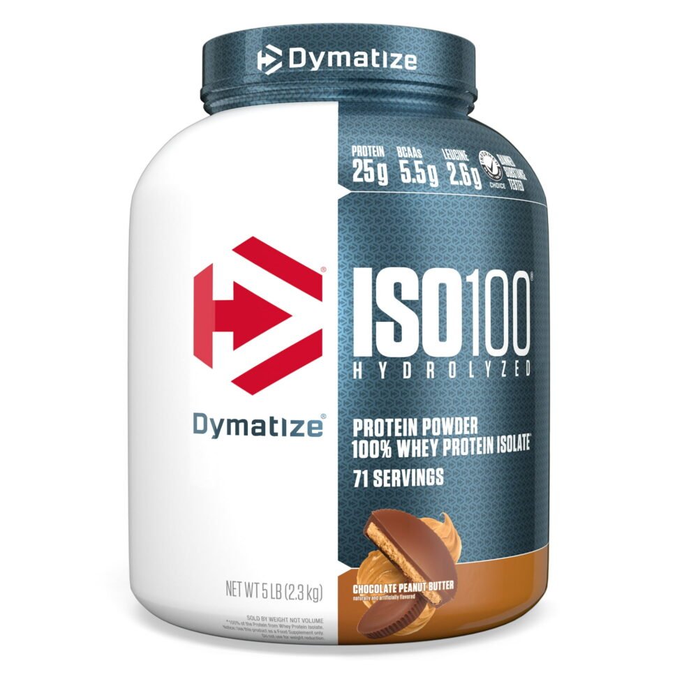 ISO100 DYMATIZE CHOCOLATE PEANUT BUTTER 5LBS X 71 SERVICIOS