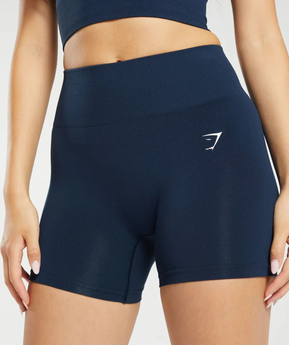 EVERYDAY SEAMLESS SHORT AZUL GYMSHARK