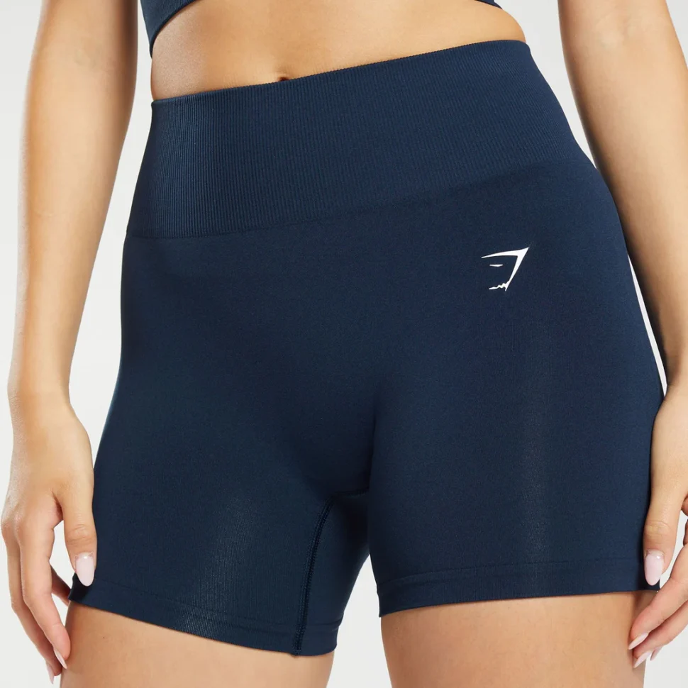 EVERYDAY SEAMLESS SHORT AZUL GYMSHARK