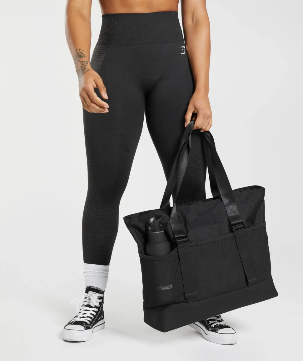 TOTE BAG GYMSHARK BLACK - Imagen 4