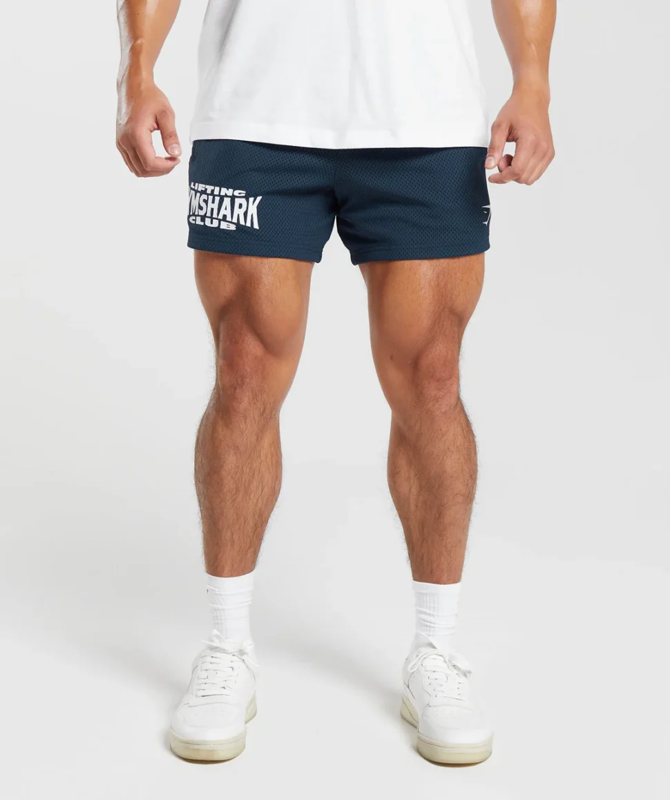 MESH 5" SHORTS AZUL GYMSHARK