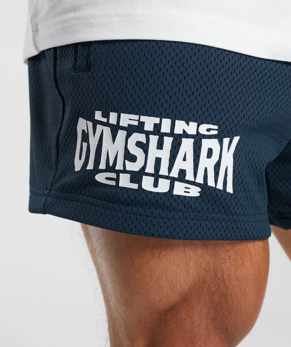 MESH 5" SHORTS AZUL GYMSHARK - Imagen 5