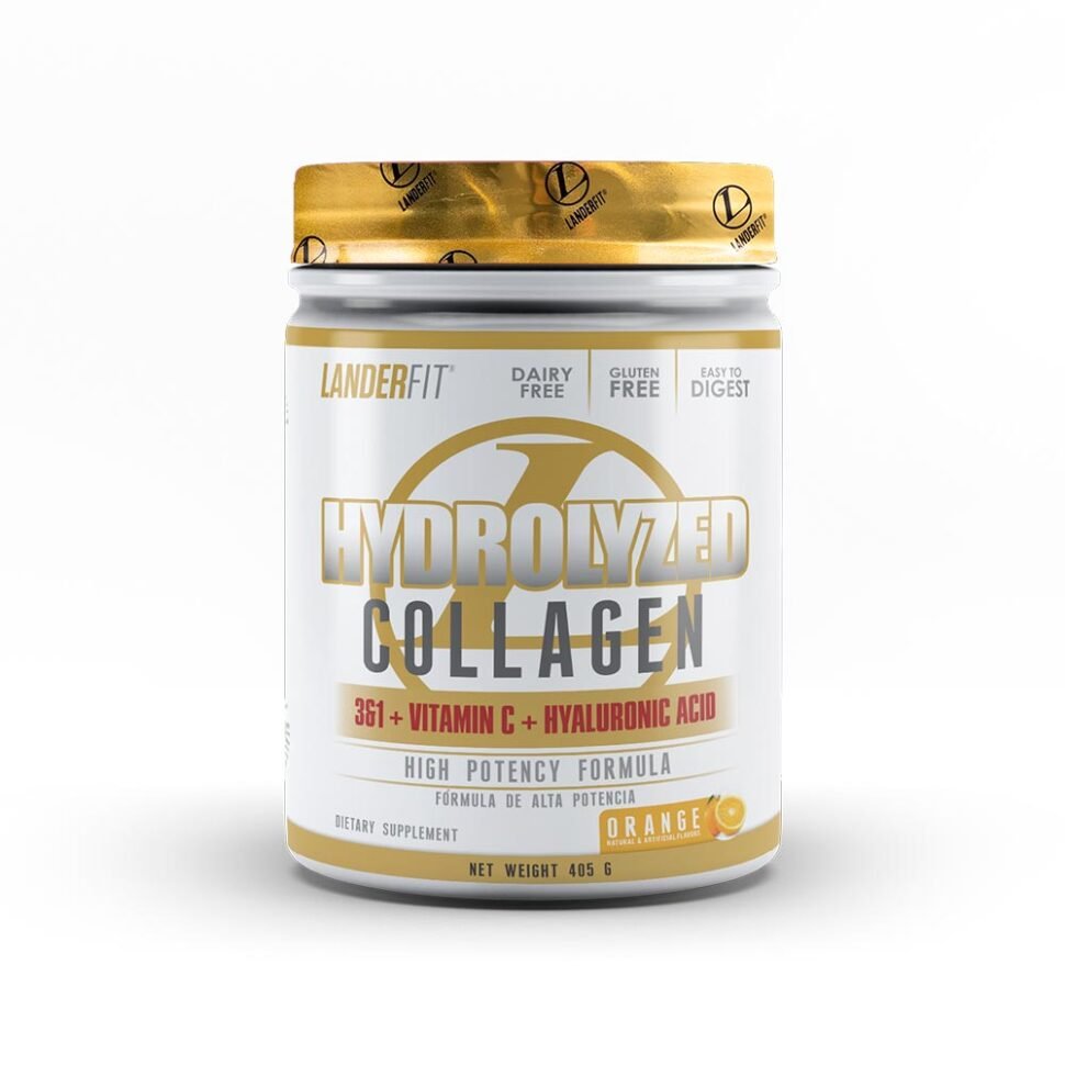 Hydrolyzed Collagen Polvo LanderFit 405g NARANJA