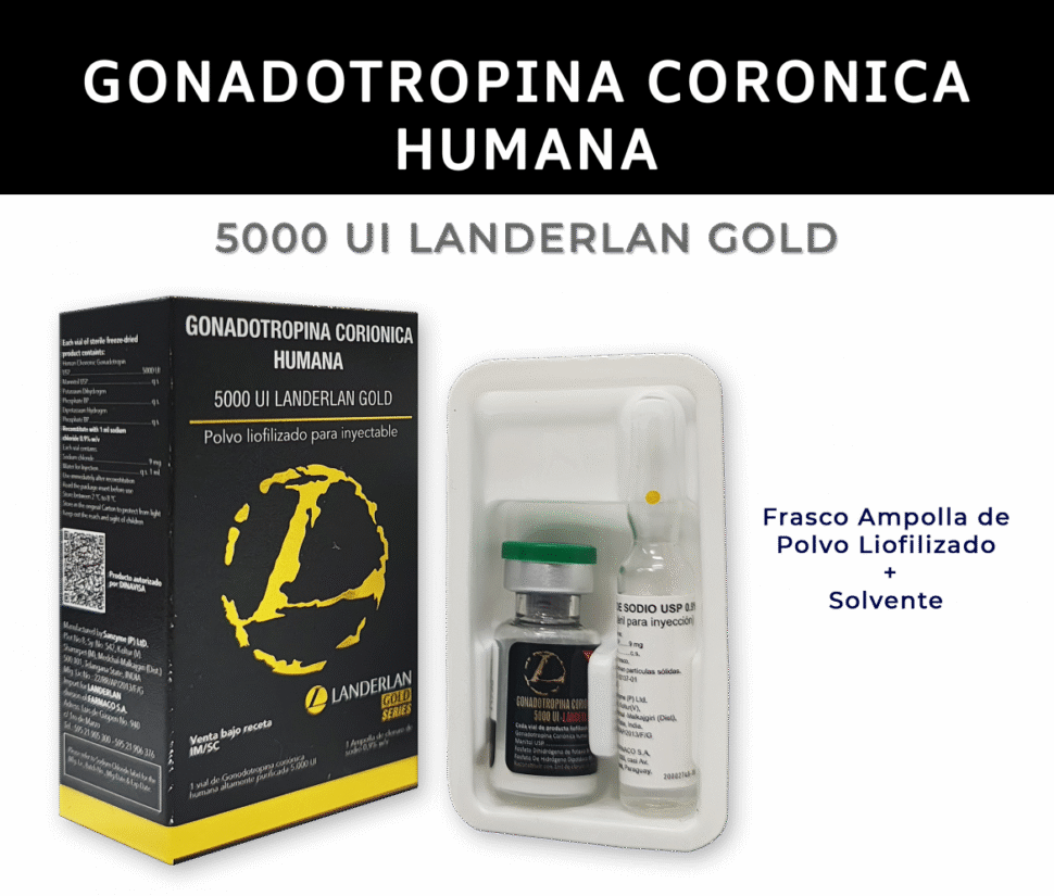 GONADOTROPINA CORONICA HUMANA 5000 UI LANDERLAN GOLD