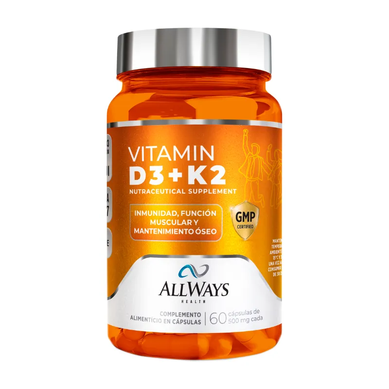 VITAMINA D3 + K2 500 MG X 60 CAPS