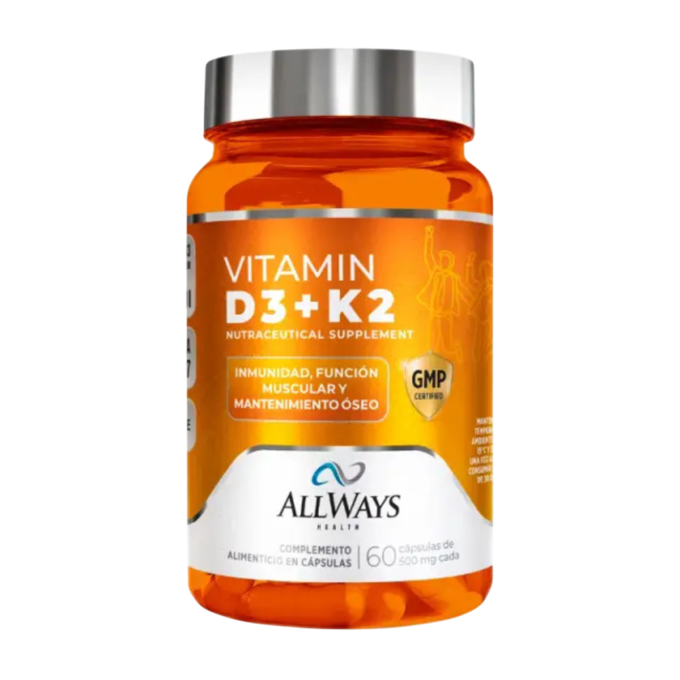 VITAMINA D3 + K2 500 MG X 60 CAPS