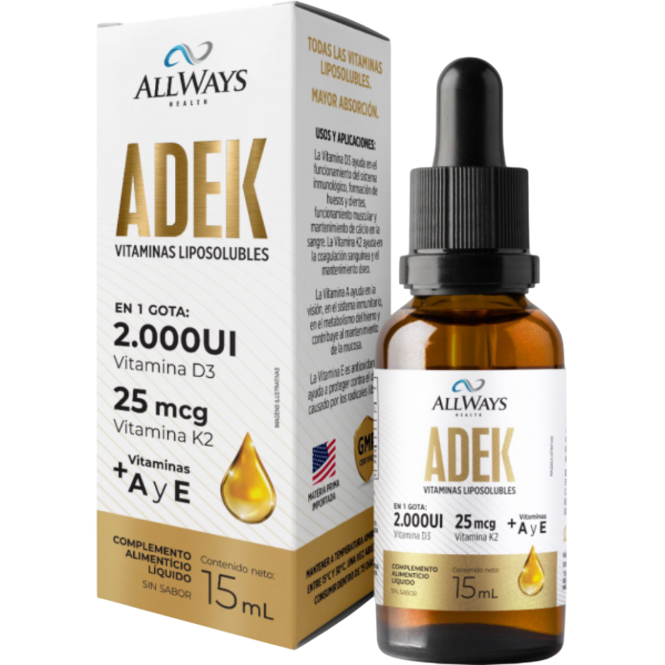 ADEK VIT. LIPOSOLUBLES X 15 ML