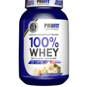 100% WHEY CONCENTRATE X 900 GR (CHOCOLATE BLANCO CON PISTACHE)