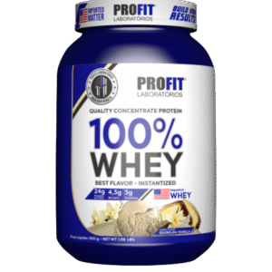 100% WHEY CONCENTRATE X 900 GR (VAINILLA)
