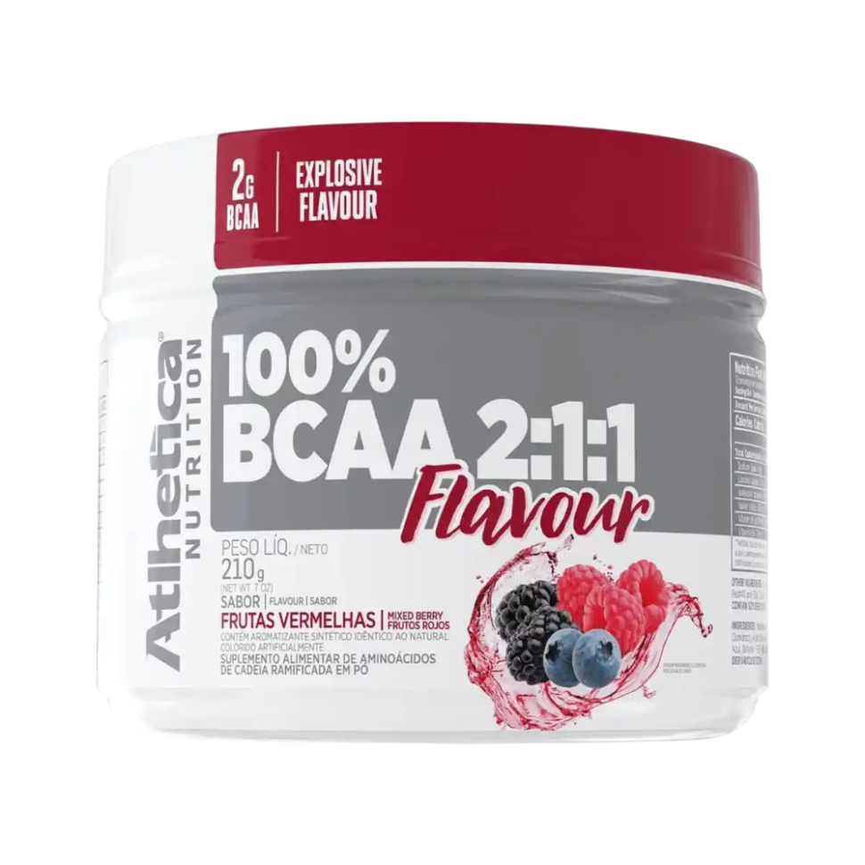 100% BCAA 2:1:1-210GR (FRUTAS VERMELHAS)