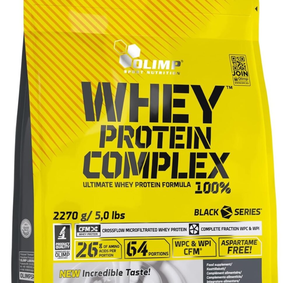 Olimp Sport Nutrition - Whey Protein Complex 100% 2270G Frutilla 67 Servicios