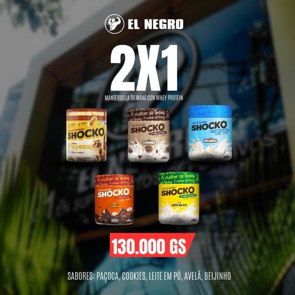 MANTEQUILLA DE MANI SHOCKO 2X1